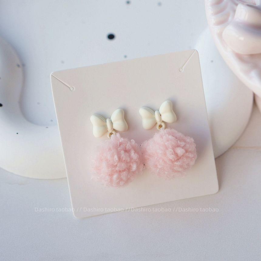 Pom Pom Drop Earring / Clip-On Earring Product Image