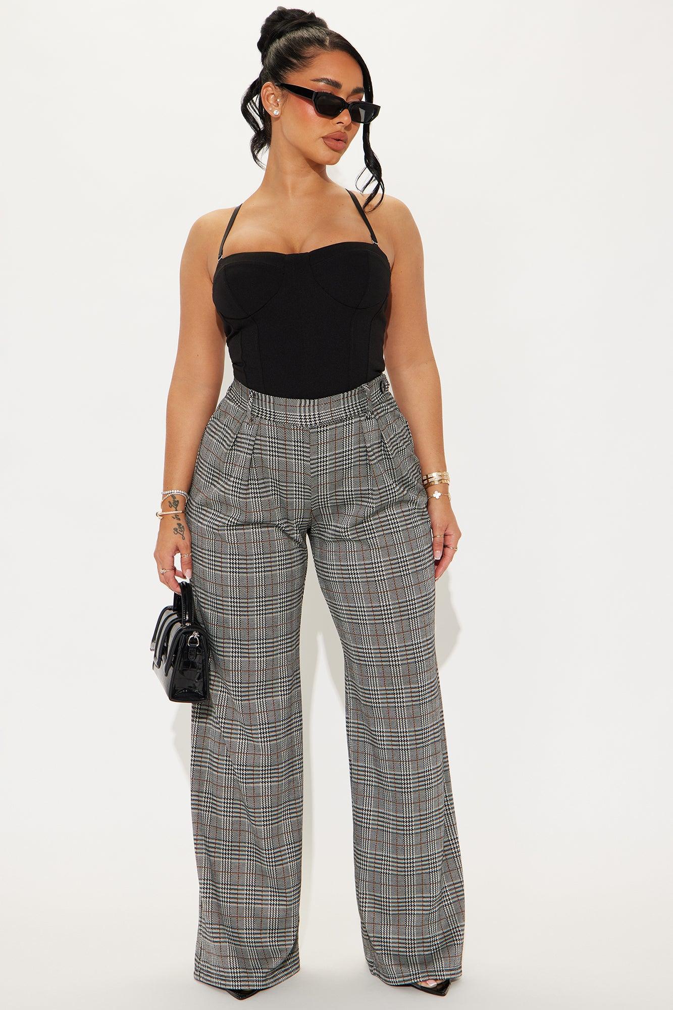 Trieste Houndstooth Trouser - Black/White Product Image