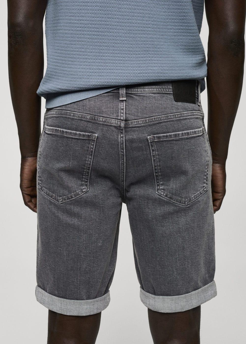 Mango Mens Denim Bermuda Shorts Product Image