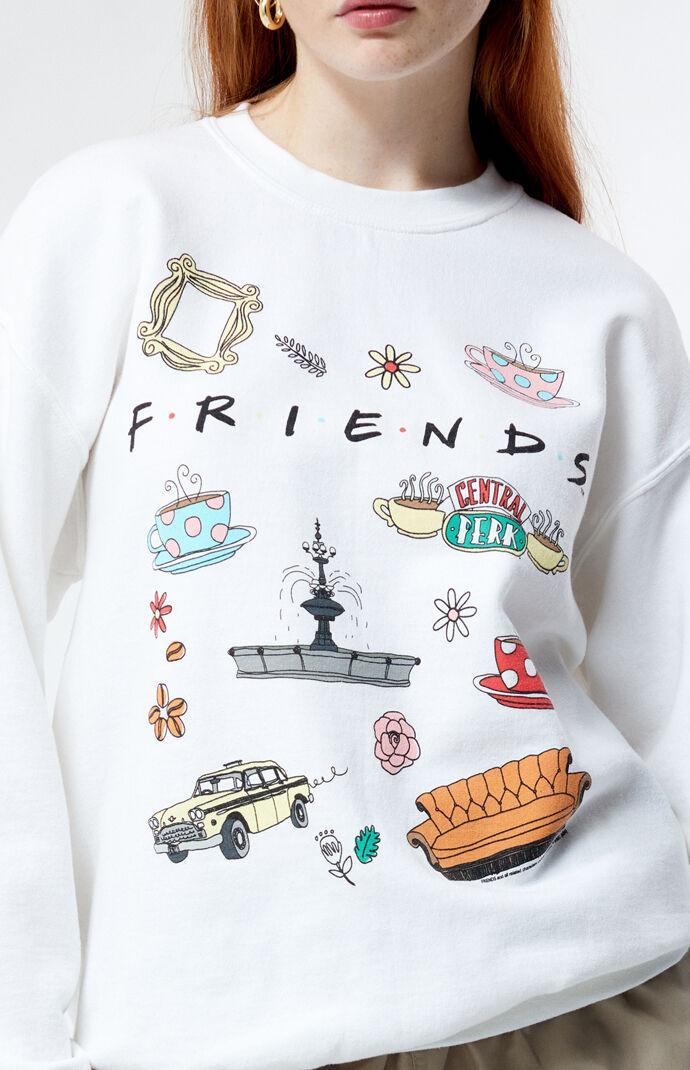 Junk Food Womens Friends Symbols Crew Neck Sweatshirt Product Image