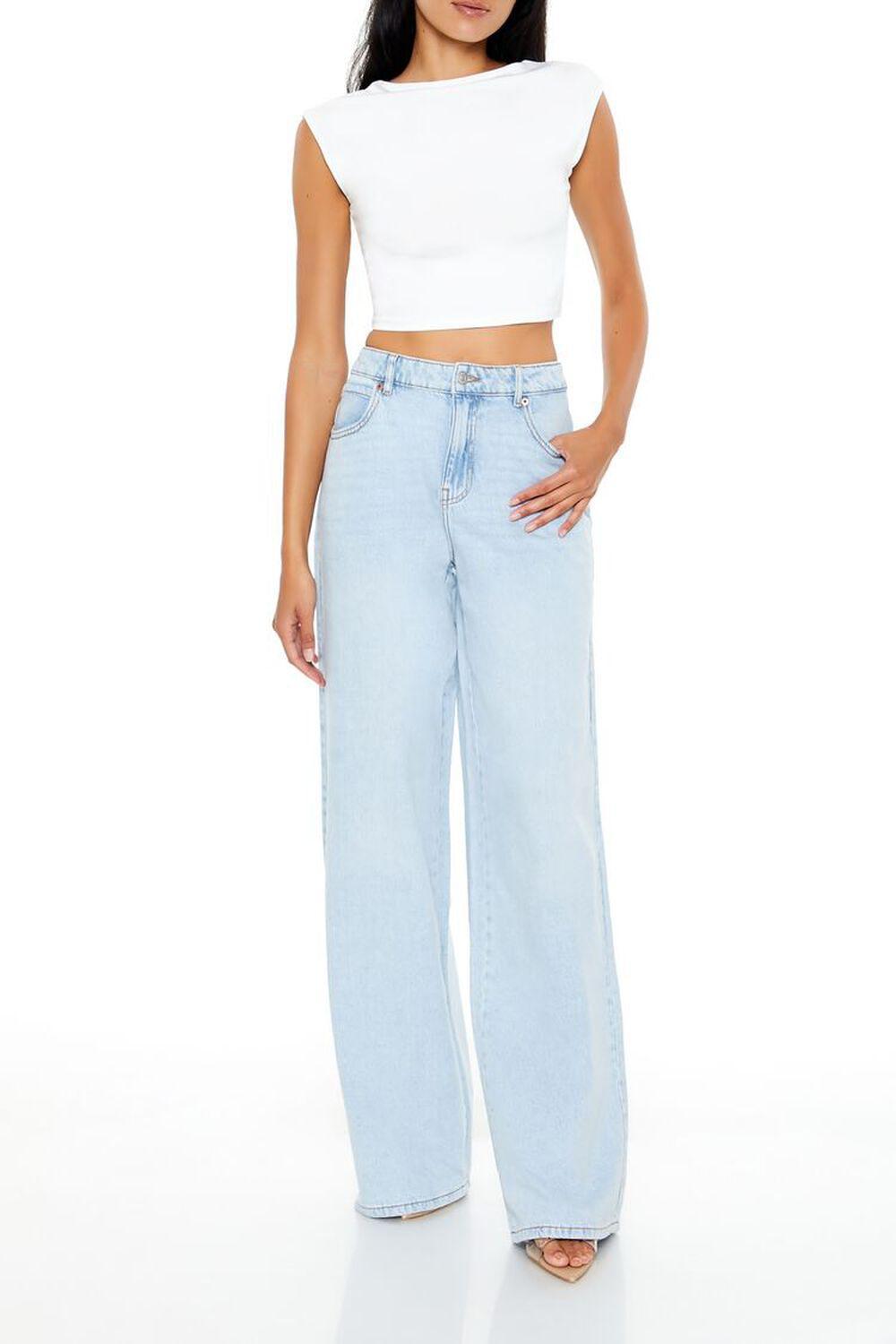 Mid-Rise Baggy Wide-Leg Jeans | Forever 21 Product Image