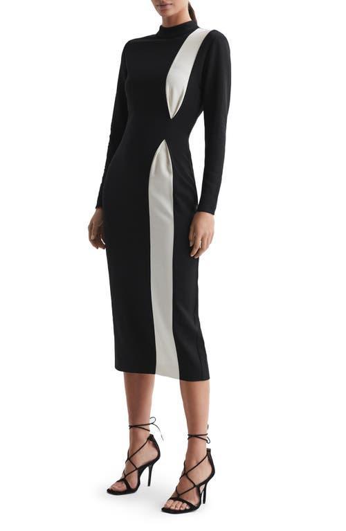 Reiss Millie Mock Neck Dress Product Image