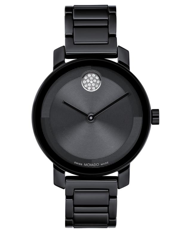 Movado Bold Womens Evolution 2.0 Quartz Analog Black Ceramic Bracelet Watch Product Image