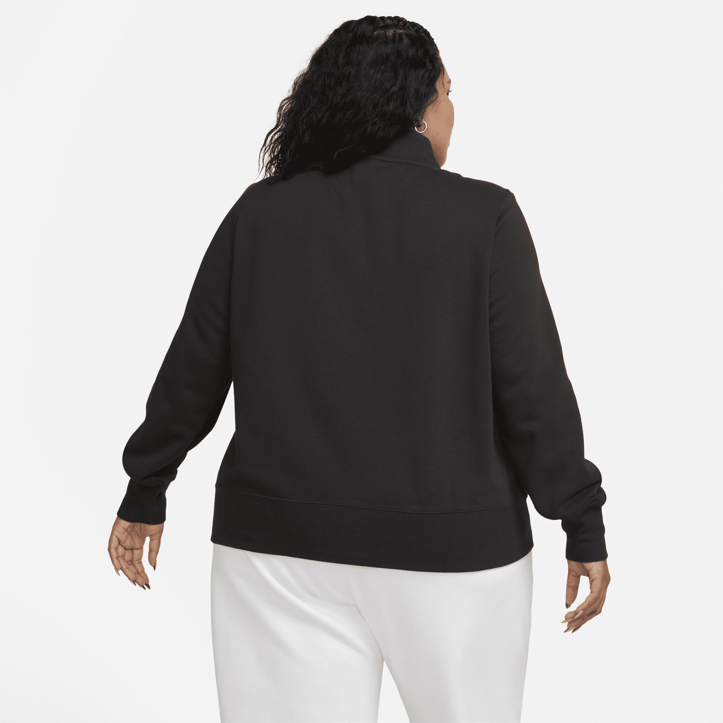 Plus Size Nike Sportswear Club Fleece Half-Zip Pullover, Womens Grey Product Image