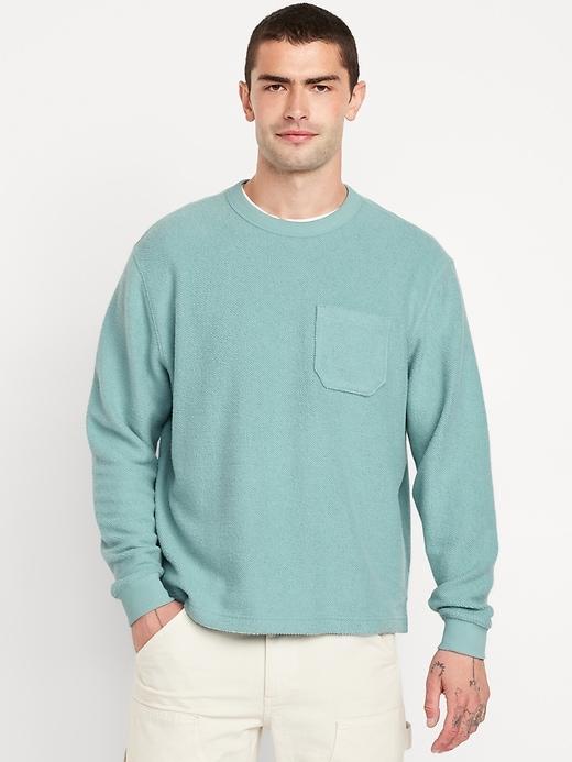 Terry Crew-Neck Sweatshirt Product Image