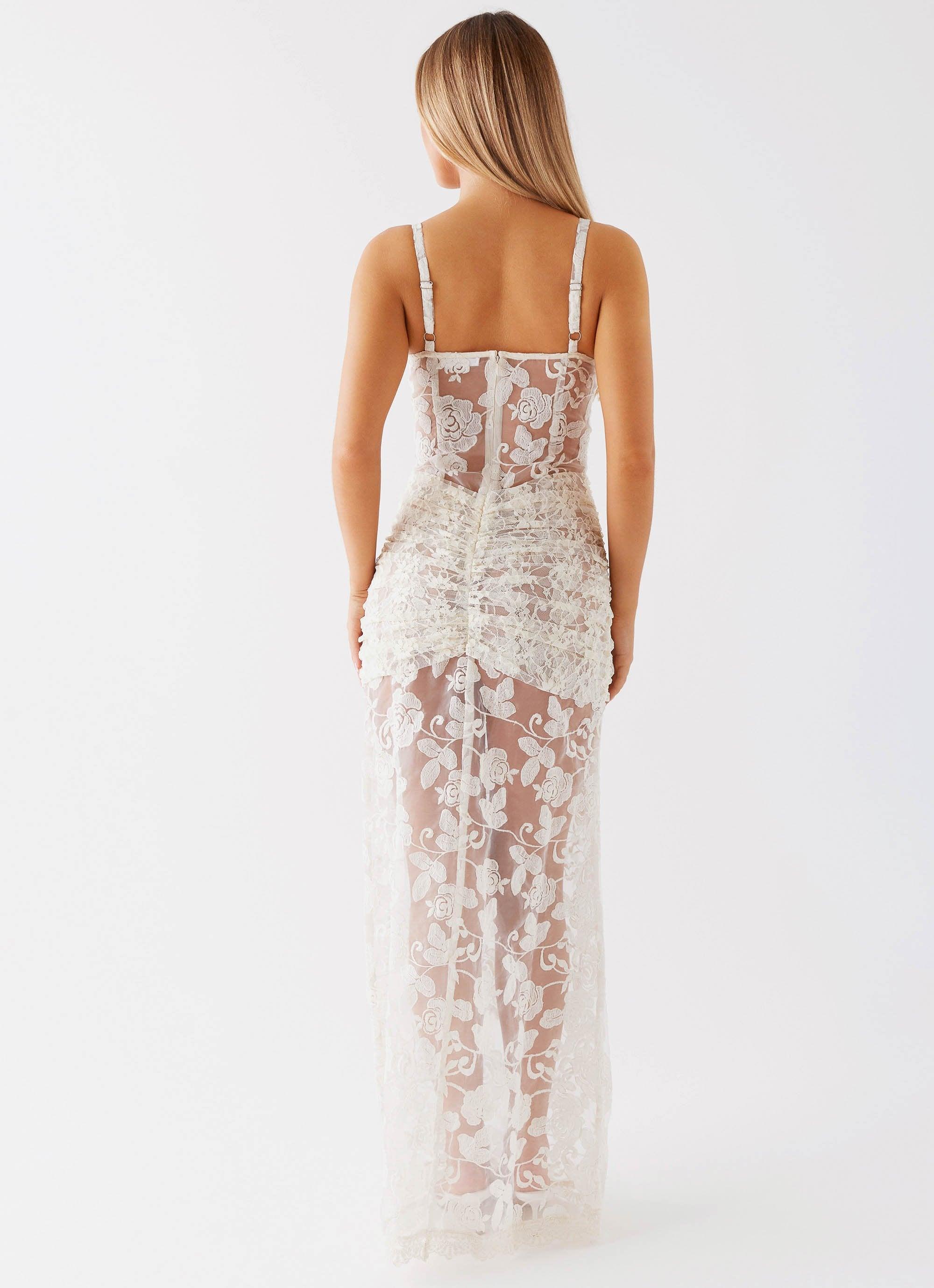 Bare With Me Maxi Dress - White Product Image