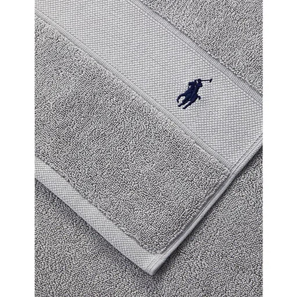 POLO RALPH LAUREN Andover Heather Andover Logo-embroidered Cotton Bath Sheet 90cm X 160cm Product Image