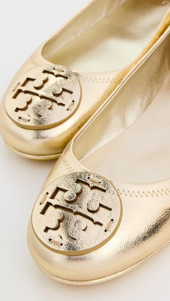 Tory Burch Minnie Travel Ballet Flats with Leather Logo | Shopbop Product Image