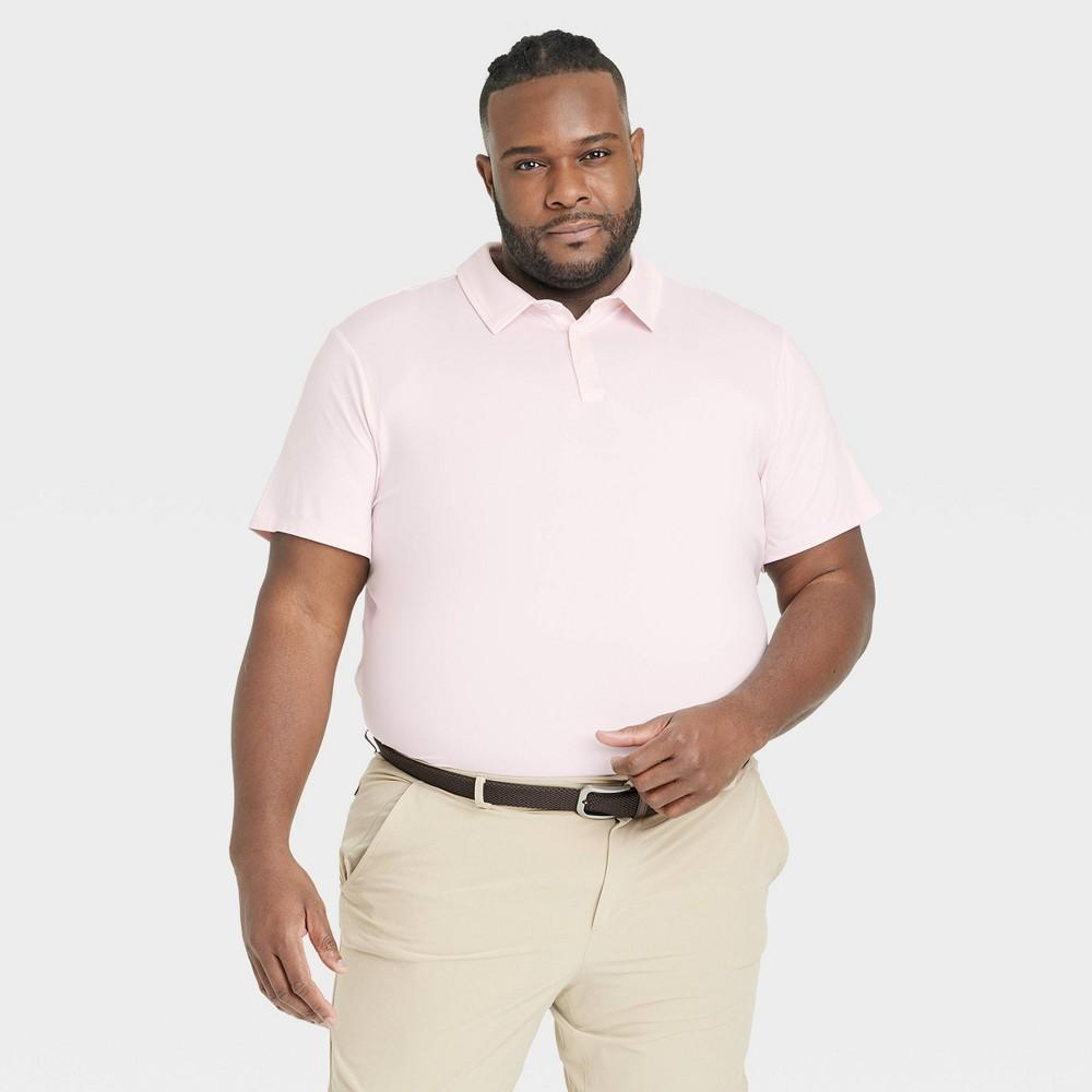 Mens Big Jersey Polo Shirt - All In Motion Rose 2XL Product Image