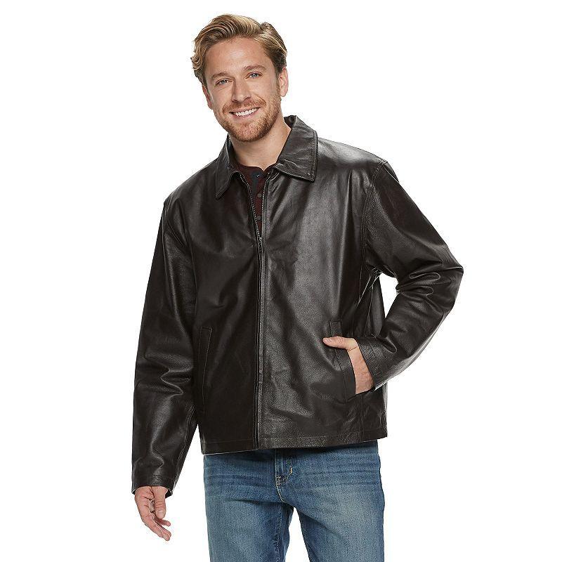 Mens Vintage Leather Jacket Brown Product Image