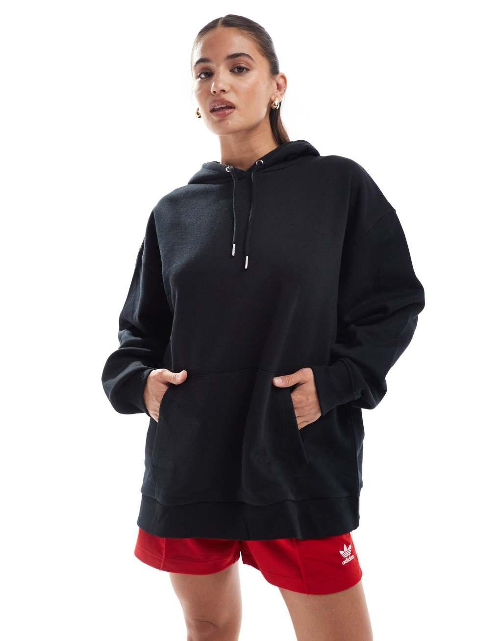 ASOS DESIGN oversized hoodie in black Product Image