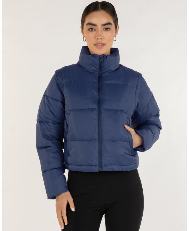 Rebody Active Womens On The Go Puffer Convertible Jacket Vest for Women Product Image