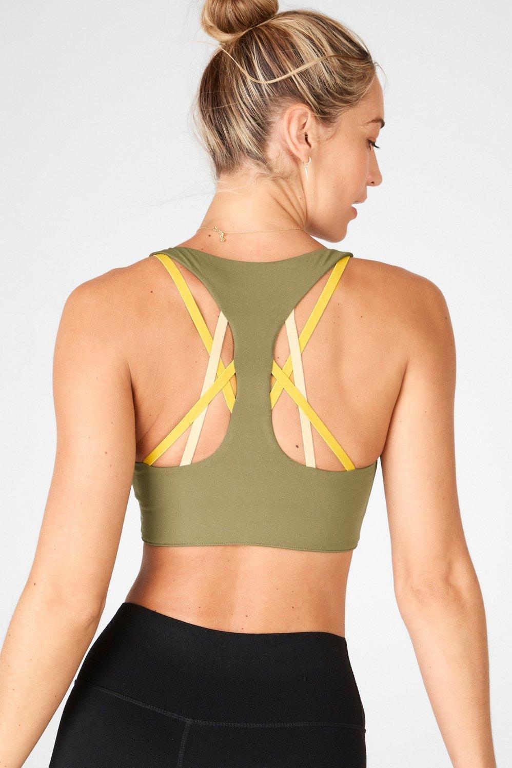 Fabletics Kessler High Impact Sports Bra Womens green plus Size 4X Product Image