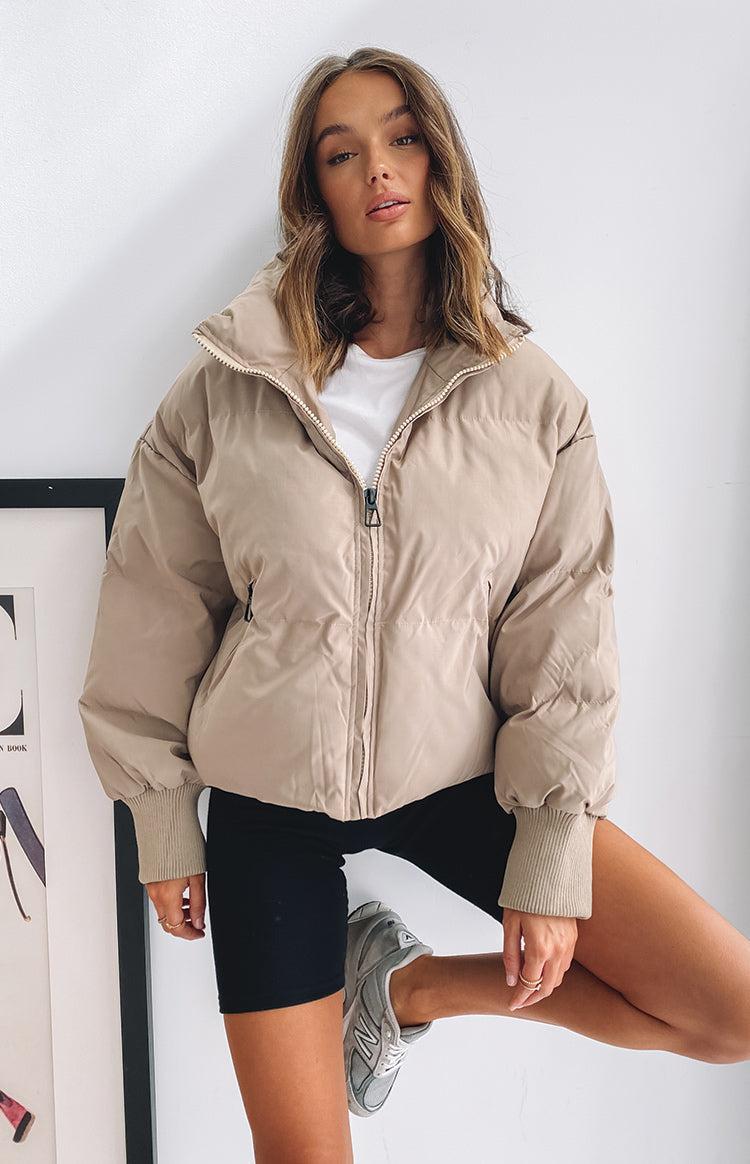 Remi Puffer Jacket Nude Product Image