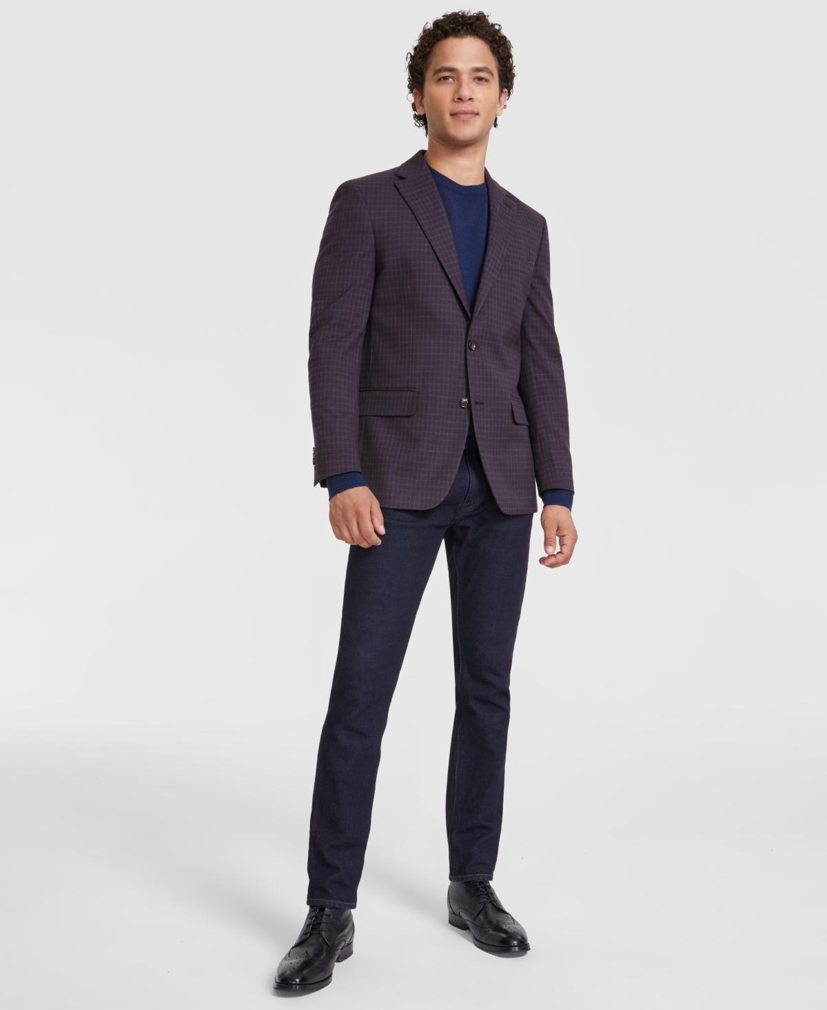 Tommy Hilfiger Mens Modern-Fit Check Sport Coat Product Image