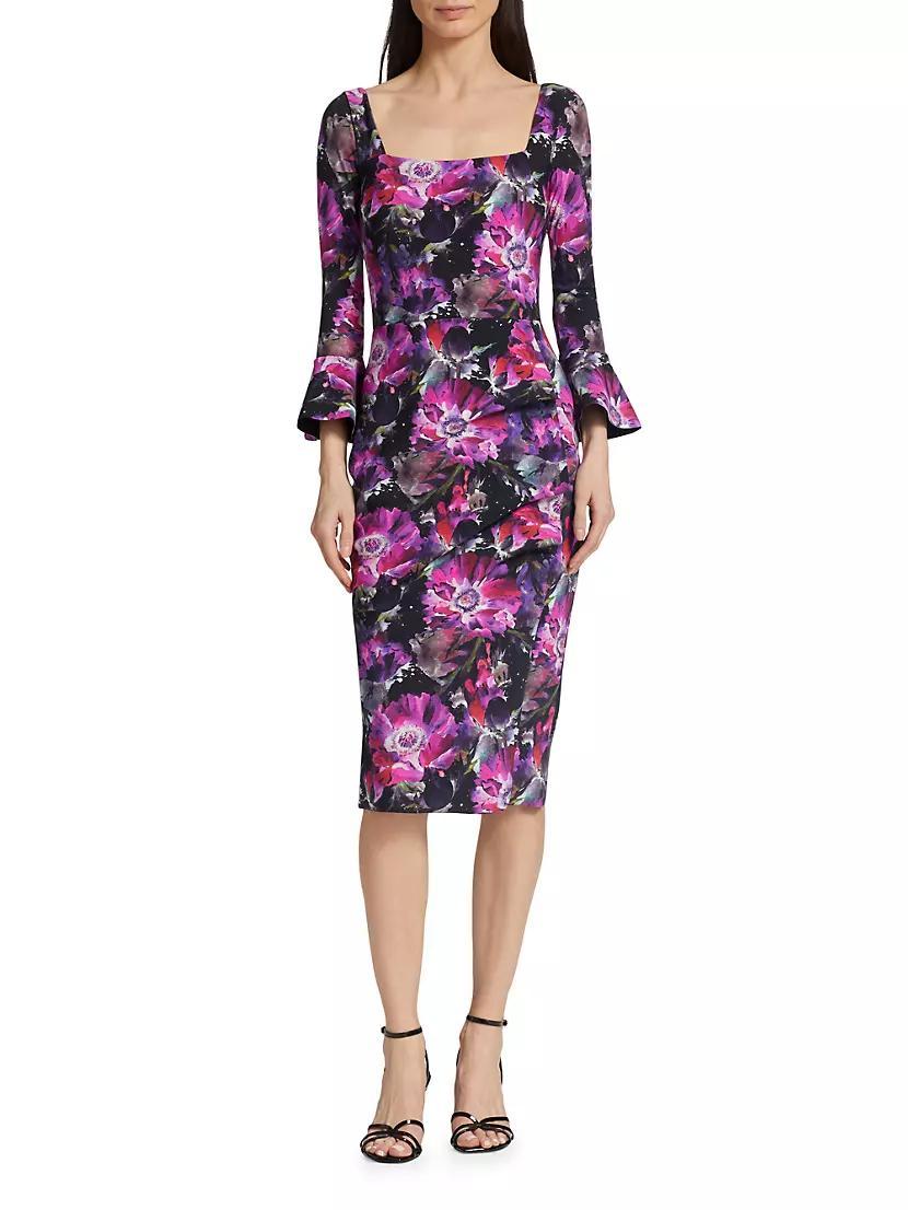 Astra Bell-Sleeve Midi-Dress Product Image