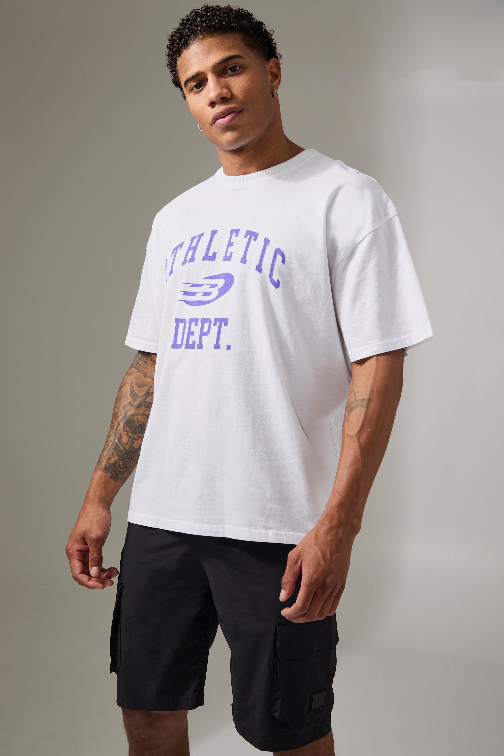 Man Active Athletic Dept. Oversized T-shirt | boohooMAN USA Product Image