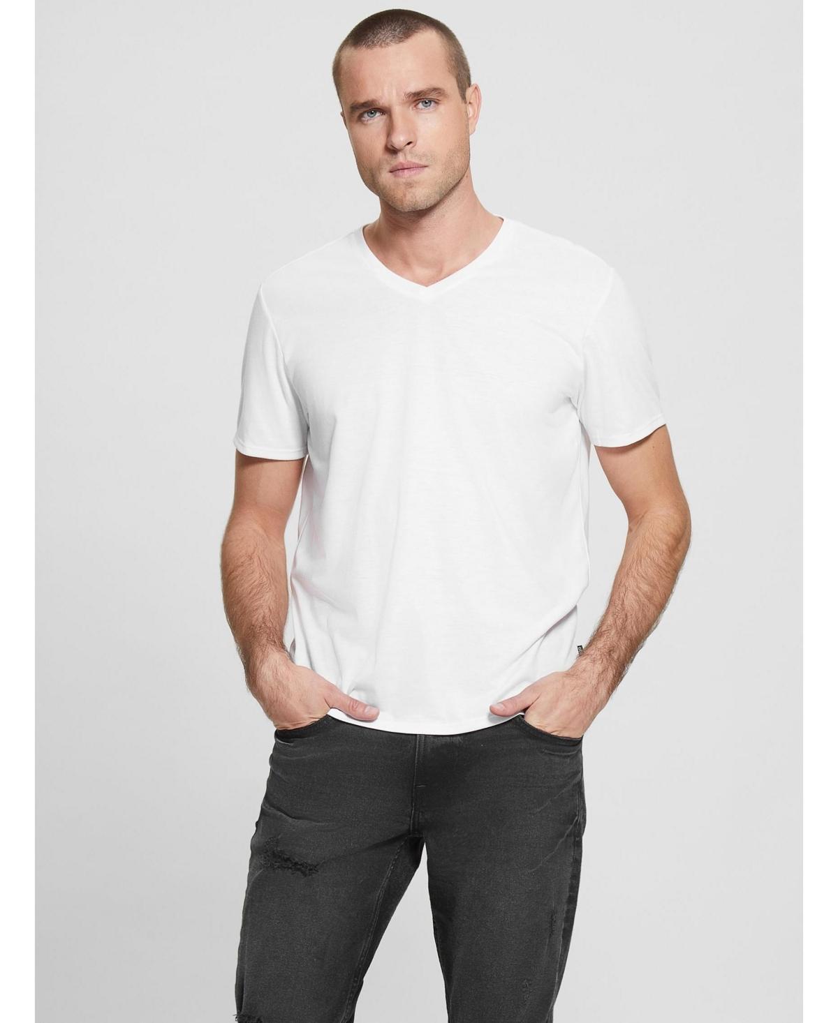 Guess Mens Mason Yoke V-Neck T-shirt Product Image