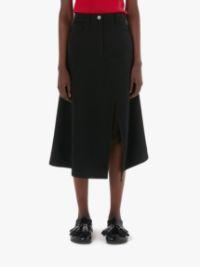 PATCHWORK A-LINE SKIRT in black | JW Anderson US  Product Image