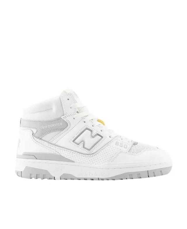 NEW BALANCE 650 High-top Leather Sneakers In White Product Image