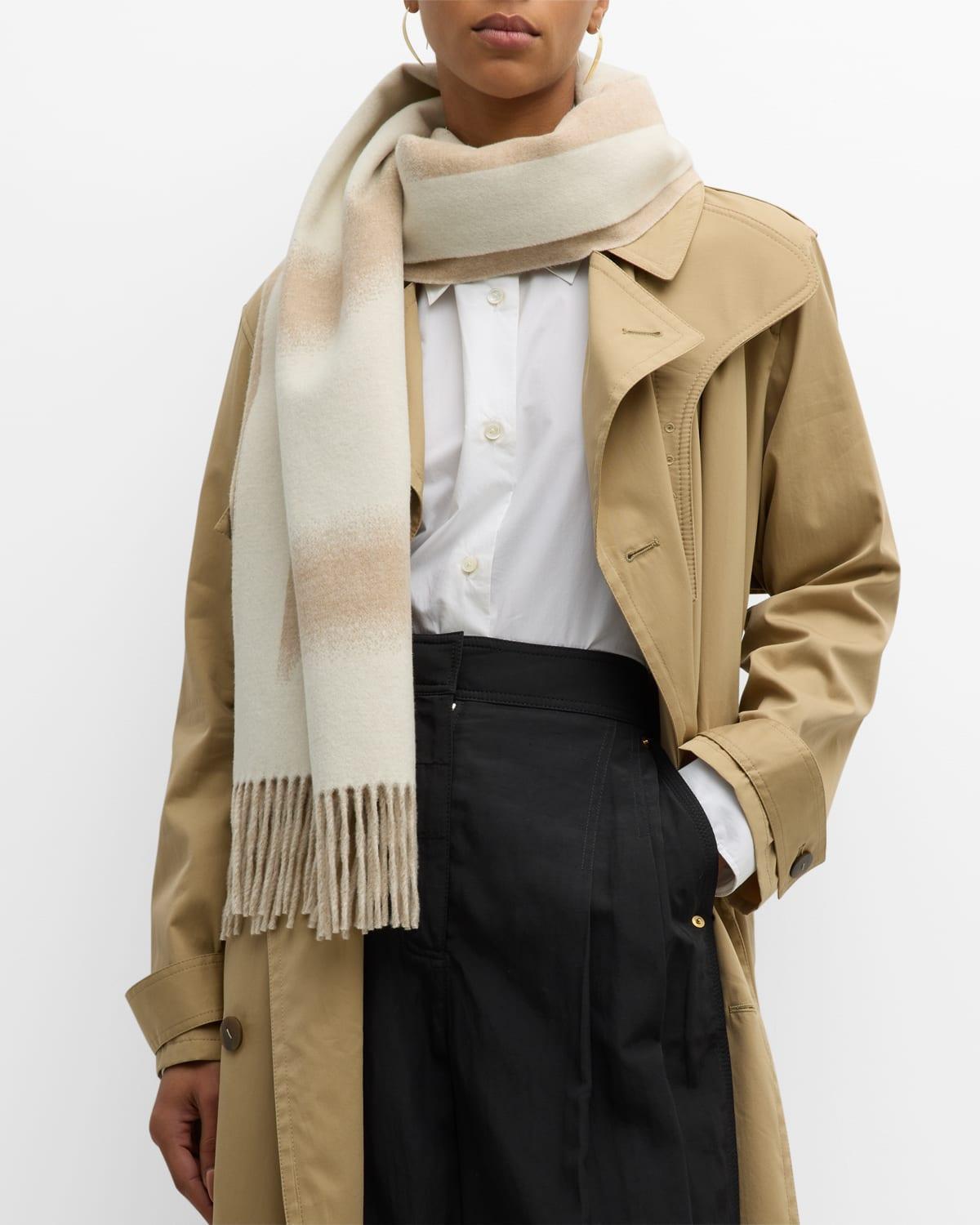 Blurred Wool-Cashmere Scarf Product Image