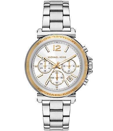 Michael Kors Womens Maren Chronograph Stainless Steel Watch 40mm Product Image