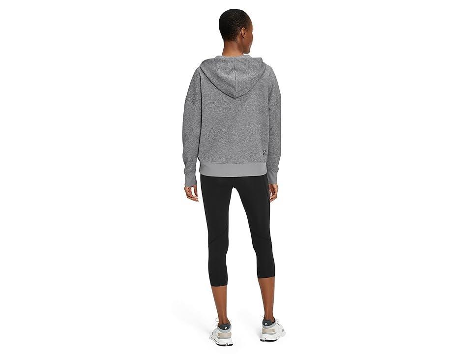 On Zipped Hoodie (Grey 1) Women's Sweatshirt Product Image