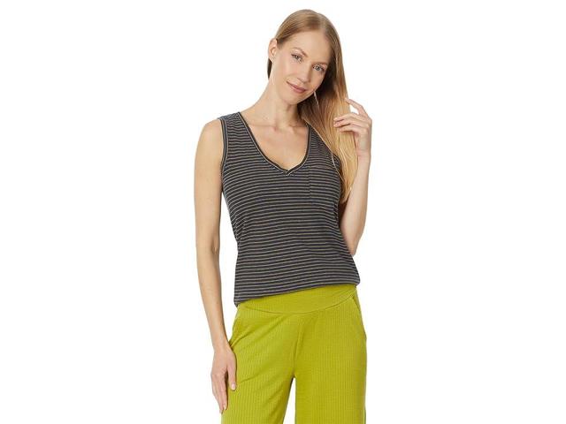 Toad&Co Grom Tank (True Navy Stripe II) Women's Clothing Product Image