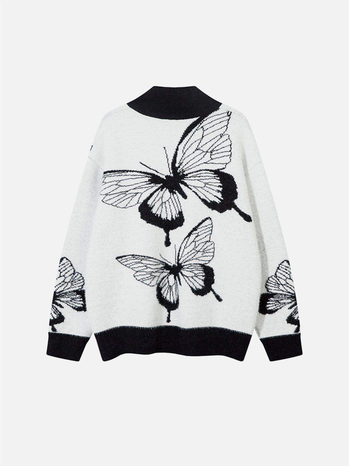 Aelfric Eden Color Blocking Butterfly Cardigan Product Image