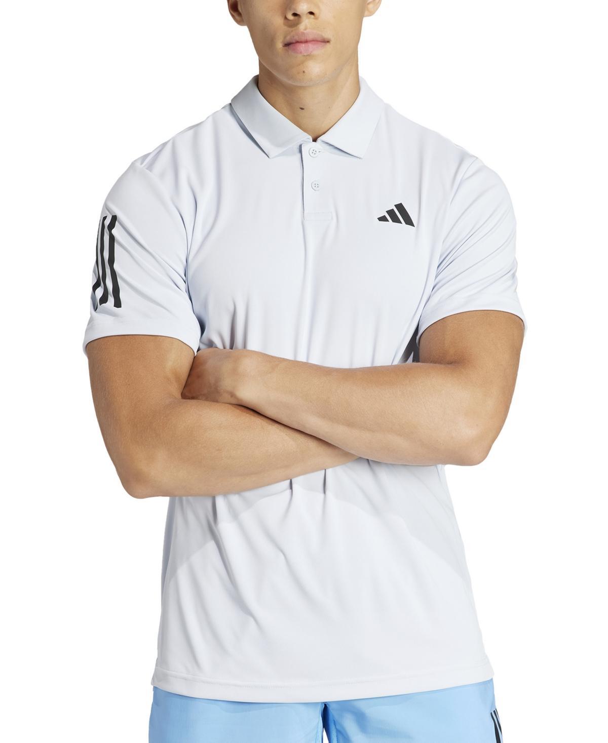 adidas Mens 3-Stripes Short Sleeve Performance Club Tennis Polo Shirt Product Image