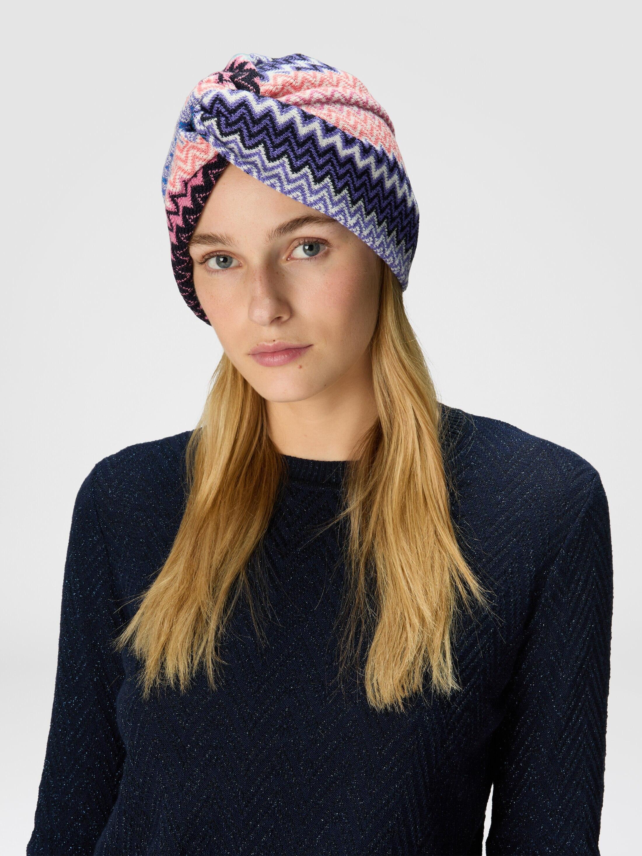 Zigzag wool blend turban Product Image