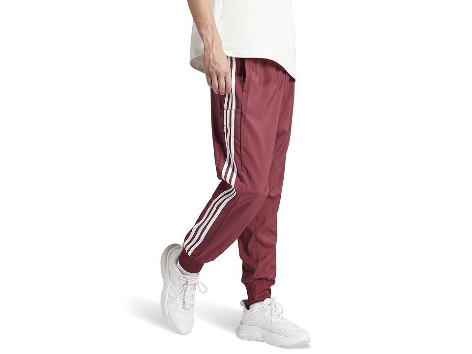 adidas Aeroready Essentials Tapered Cuffed Woven 3-Stripes Pants (Shadow ) Men's Clothing Product Image