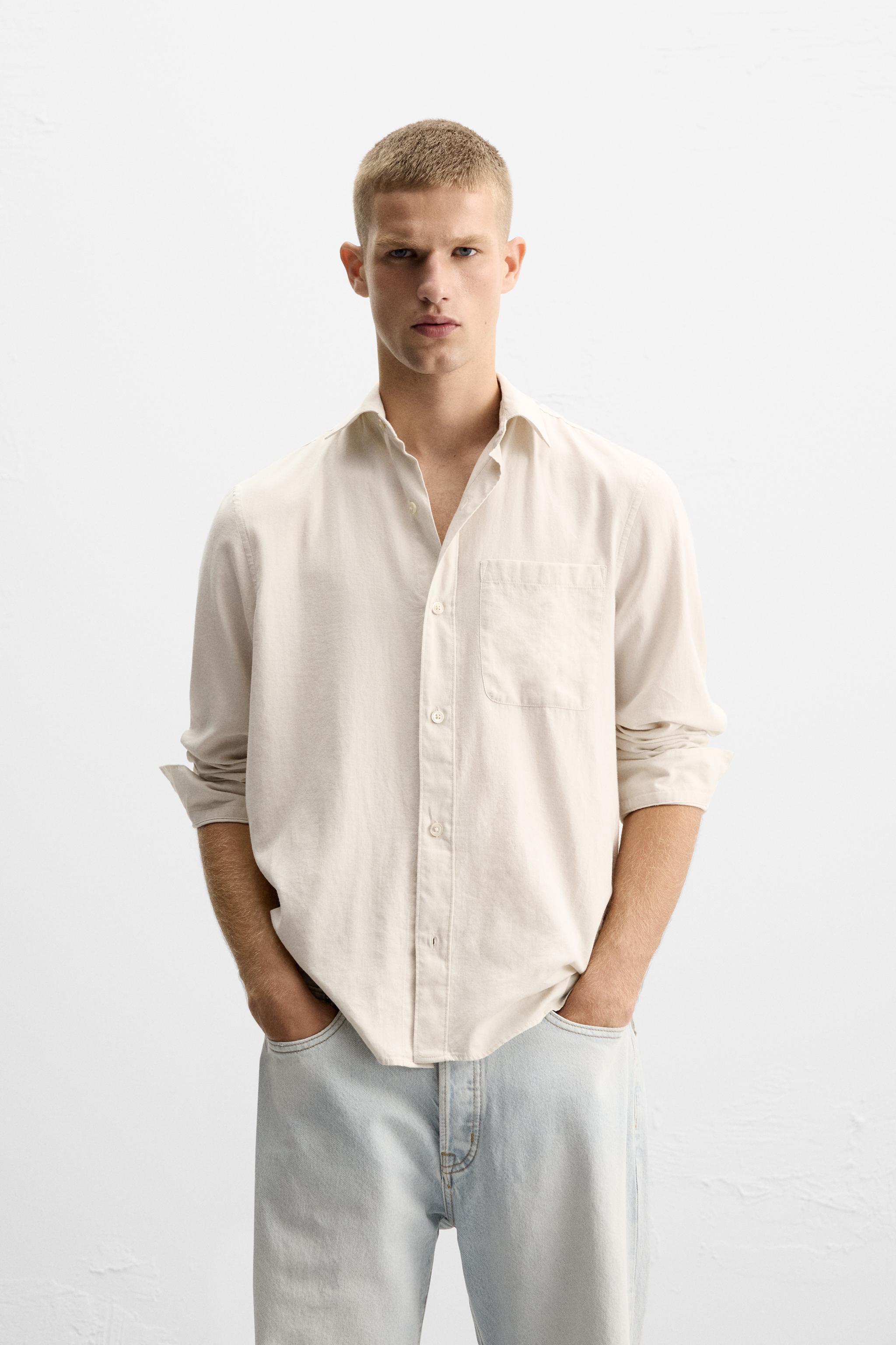 TEXTURED COTTON SHIRT Product Image