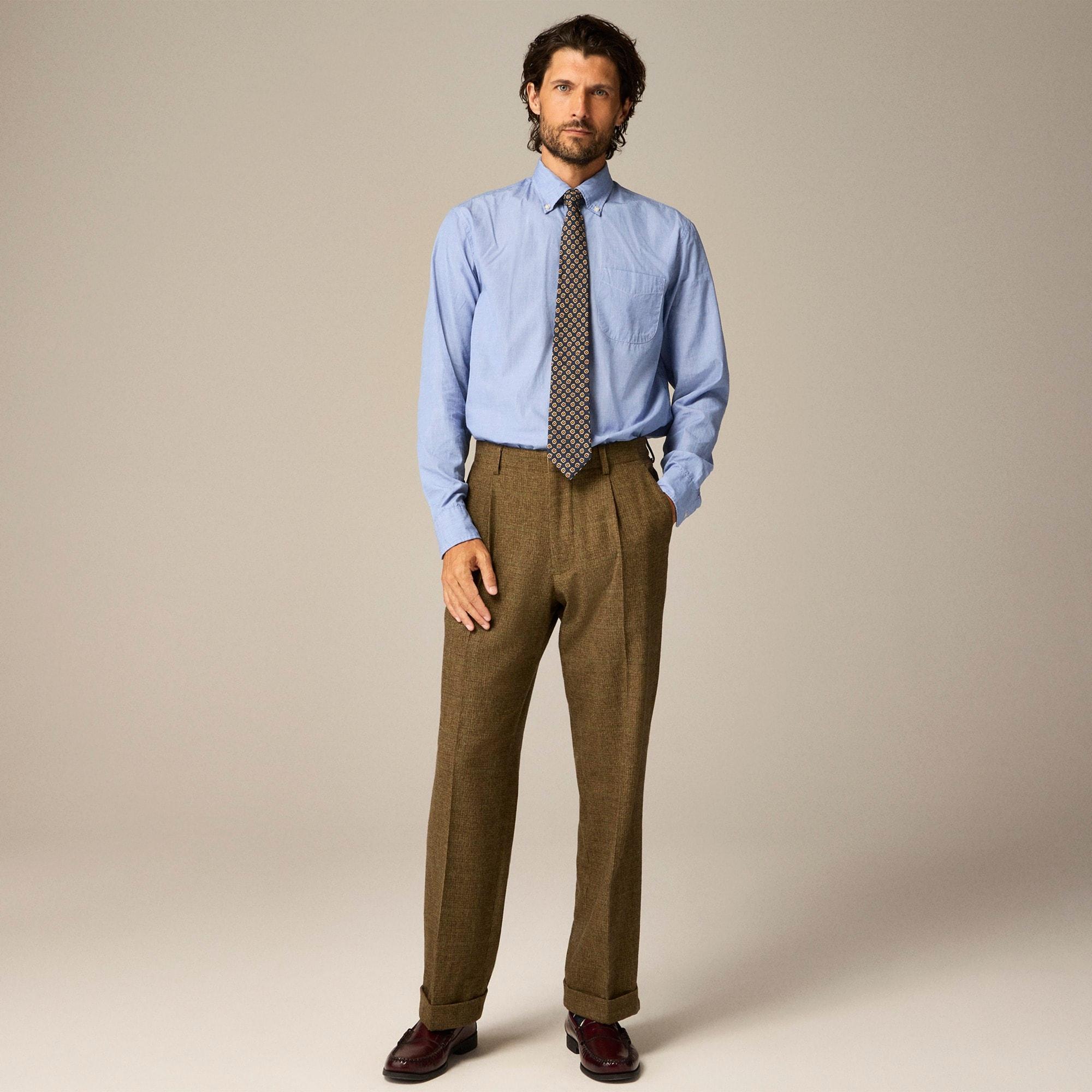 Kenmare Relaxed-fit suit pant in merino wool Product Image