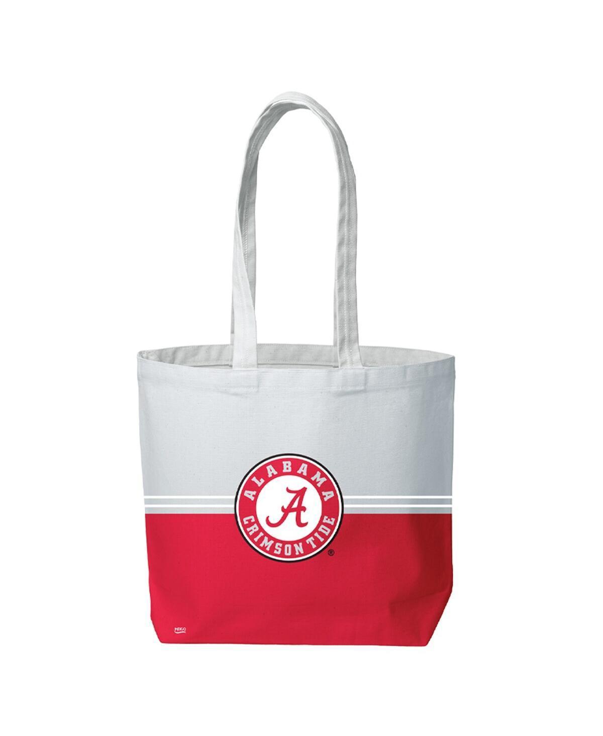 Womens Alabama Crimson Tide Half Block Daily Grind Tote - White Product Image