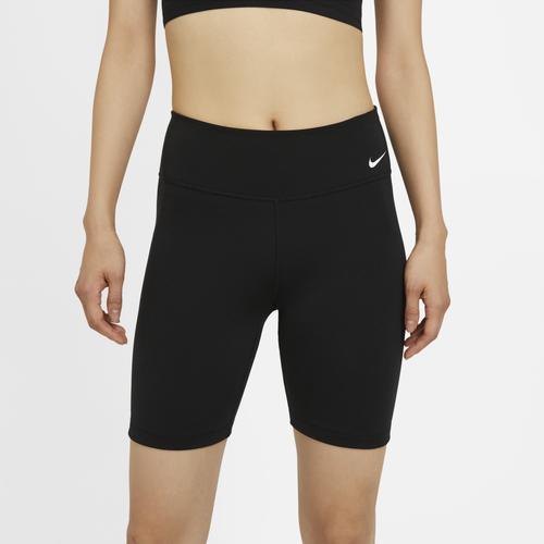 Nike Womens Nike One MR 7 Shorts 2.0 - Womens Black/White Product Image