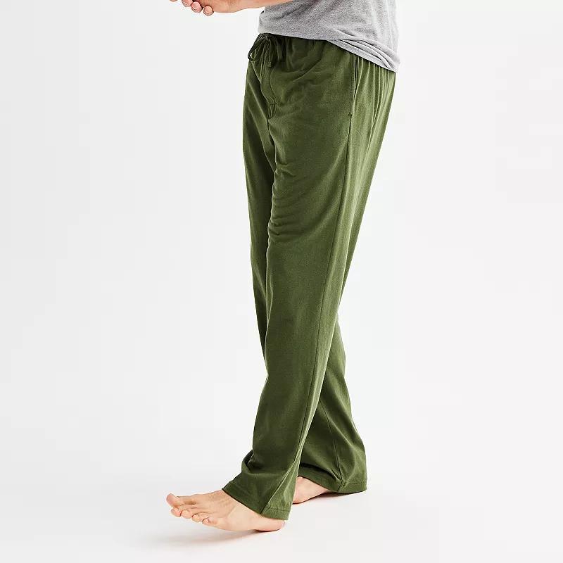 Mens Sonoma Goods For Life Essential Knit Pajama Pants Dark Silver Product Image