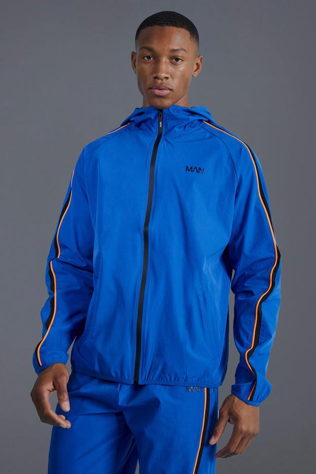 Man Active Colour Block Windbreaker | boohooMAN USA Product Image