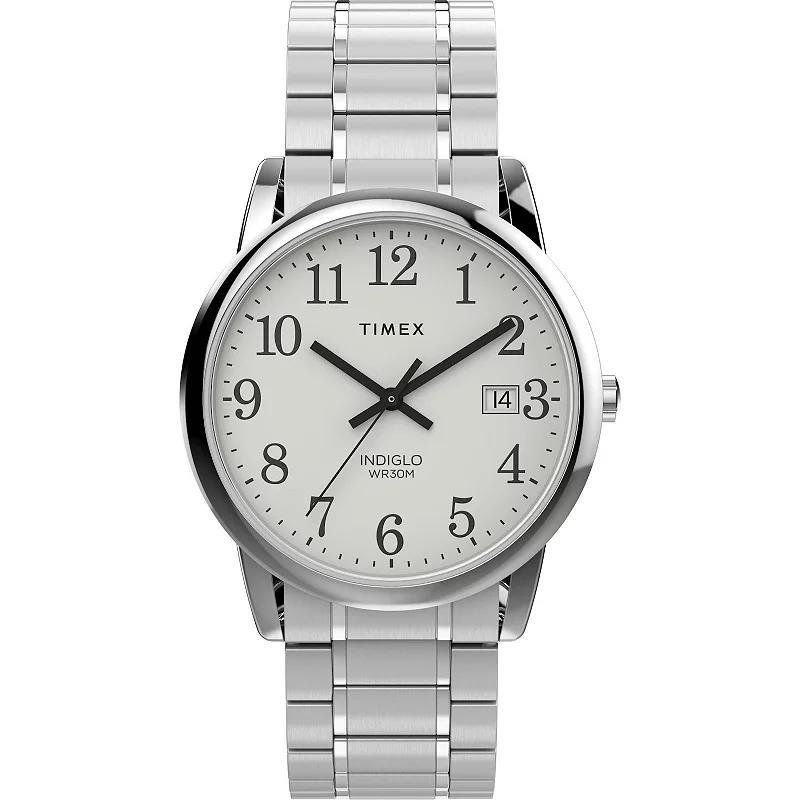 Timex Mens Easy Reader Expansion Band Watch - TW2W52900JT Silver Product Image