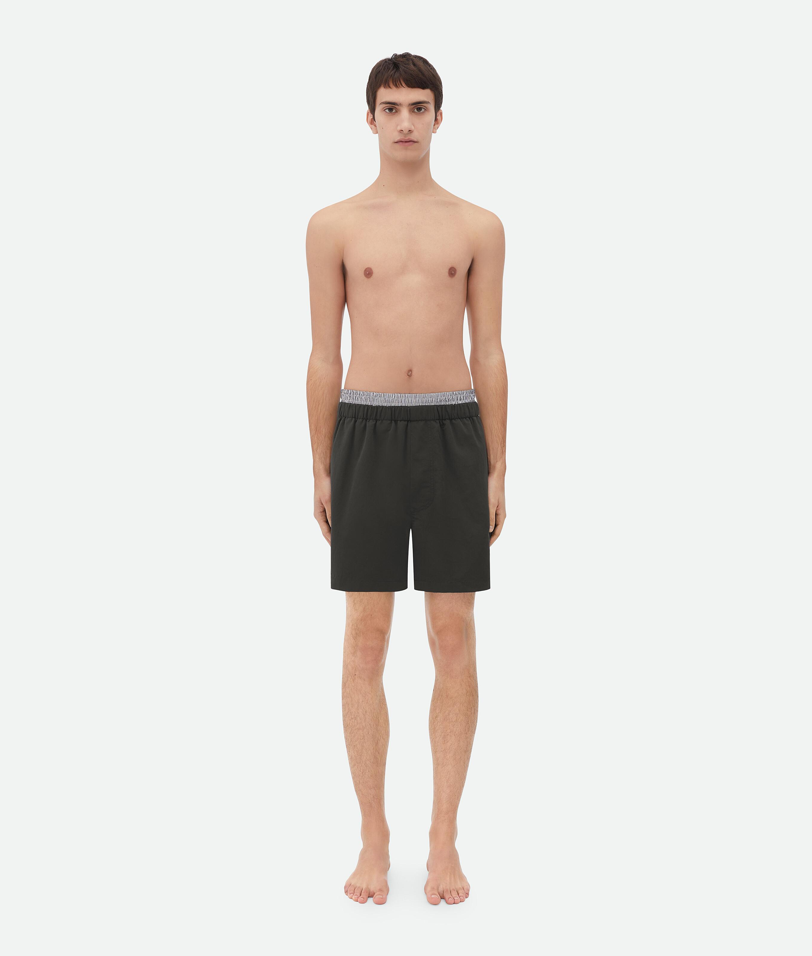 Men's Nylon Swim Shorts in Kale Product Image