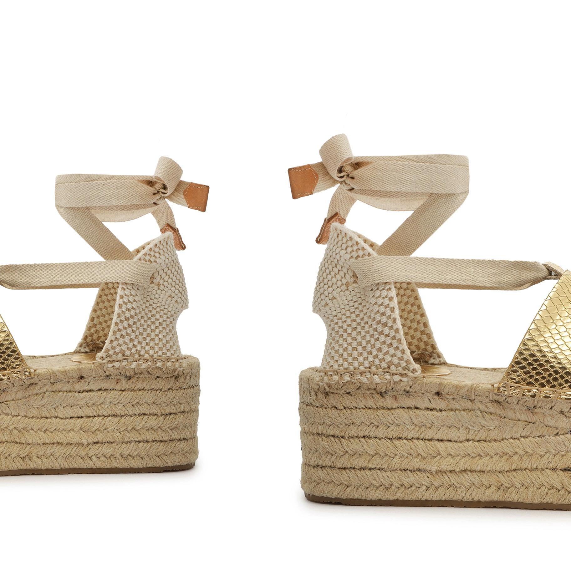 Greeca Metallic Leather Espadrille Product Image