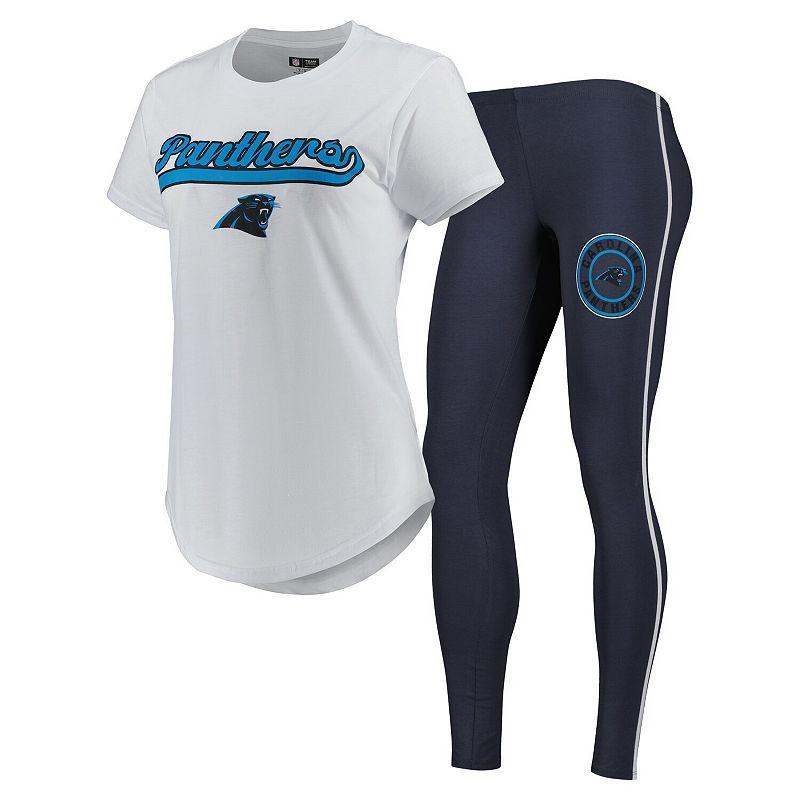 Womens Concepts Sport /Charcoal Carolina Panthers Sonata T-Shirt & Leggings Sleep Set Product Image