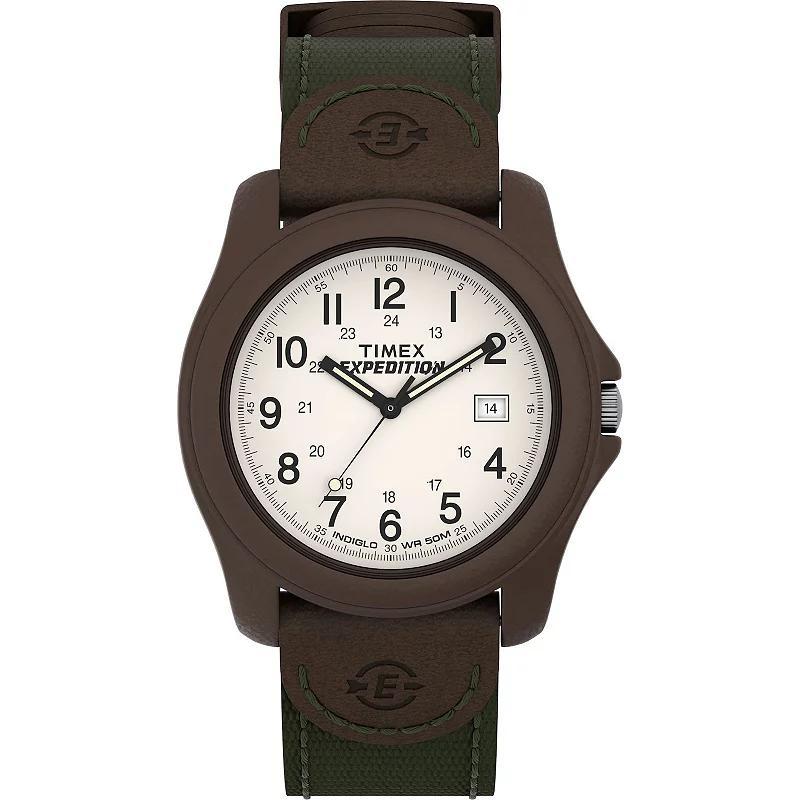 Timex Mens Expedition Camper Fabric Strap Watch - T49101JT Green Product Image