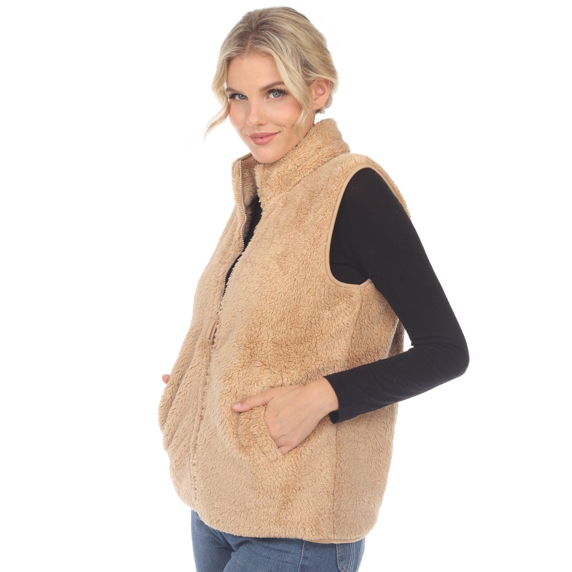 Women's Zip up sherpa vest Product Image