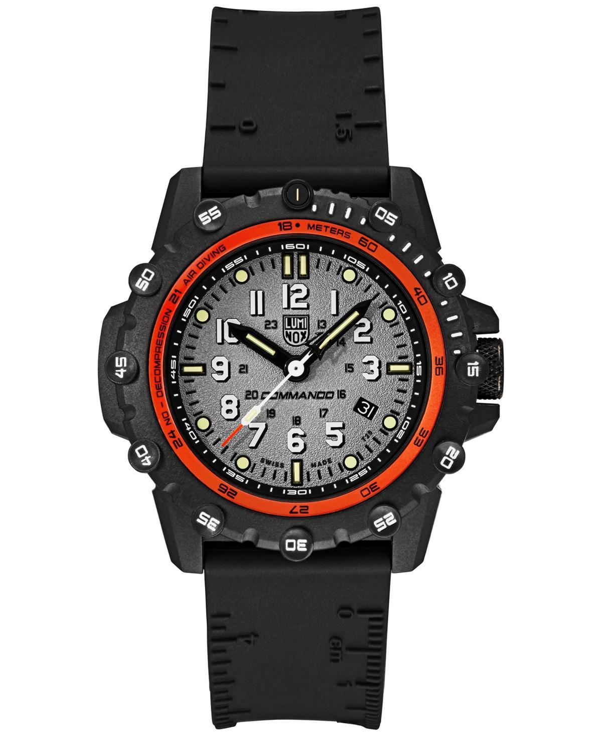 Mens 44mm Commando 3300 Series Watch with Rubber Strap Product Image