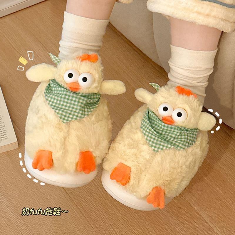 Chicken Chenille Home Slippers Product Image