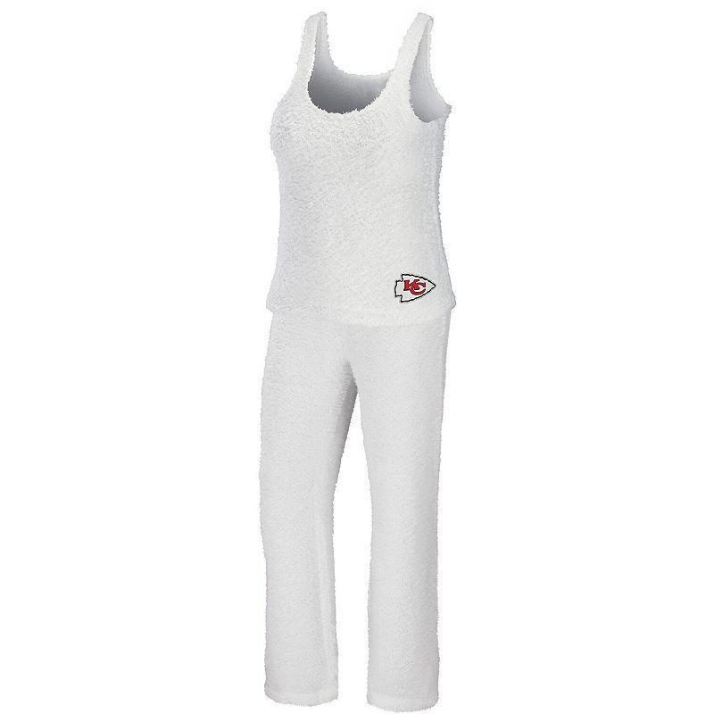 Womens WEAR by Erin Andrews Cream San Francisco 49ers Plus Size Cozy Scoop Neck Tank Top & Pants Set Product Image