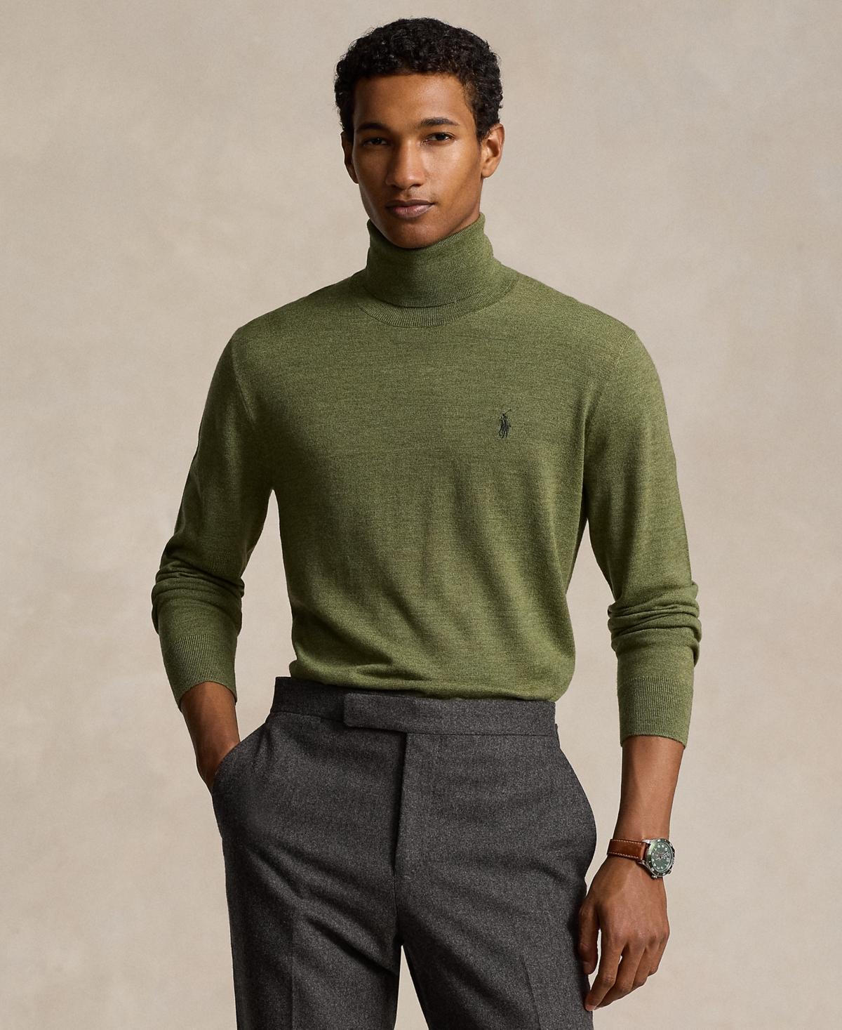 Mens Wool Turtleneck Sweater Product Image