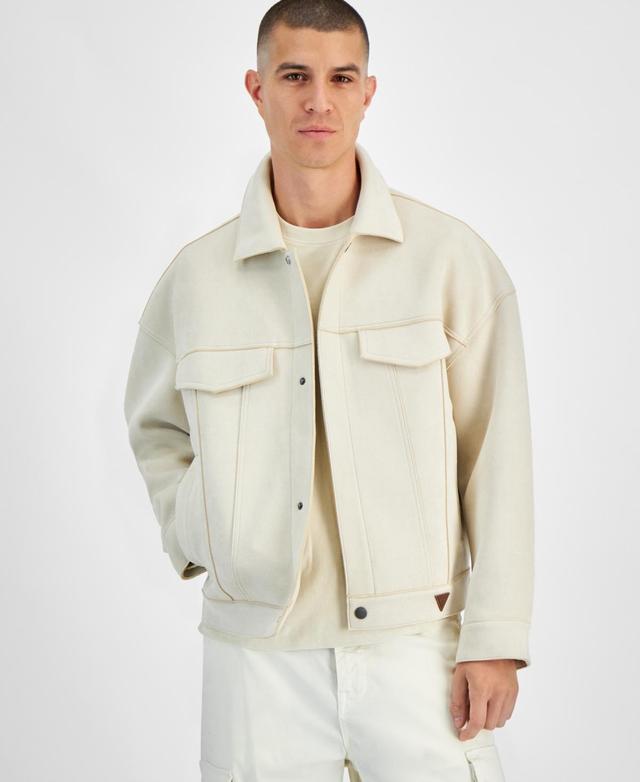 Guess Mens Baldwin Faux-Suede Jacket Product Image