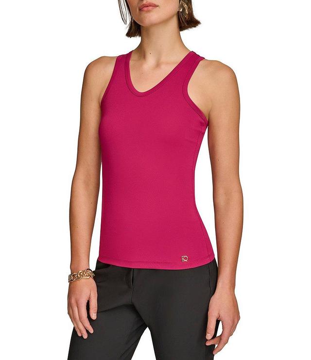 Donna Karan V Neckline Sleeveless Tank Product Image